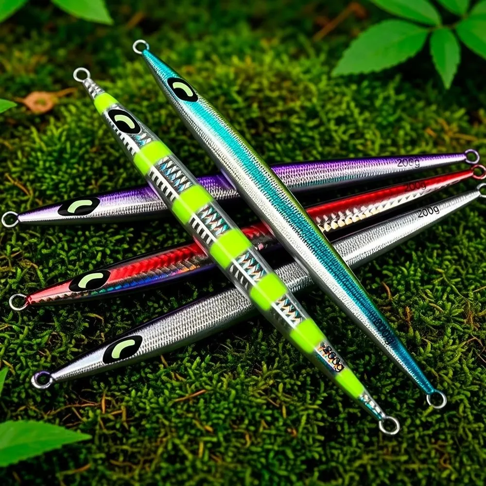 Señuelos de jigging de metal pesado hundimiento rápido para lubina - imagen 3