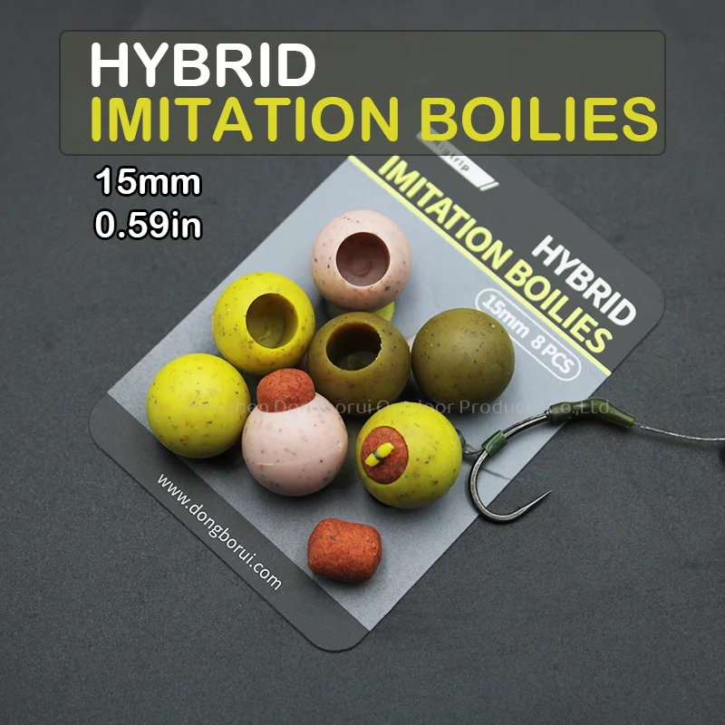 Boilies pop-up híbridos imitación mancuerna para pesca de carpa - imagen 2