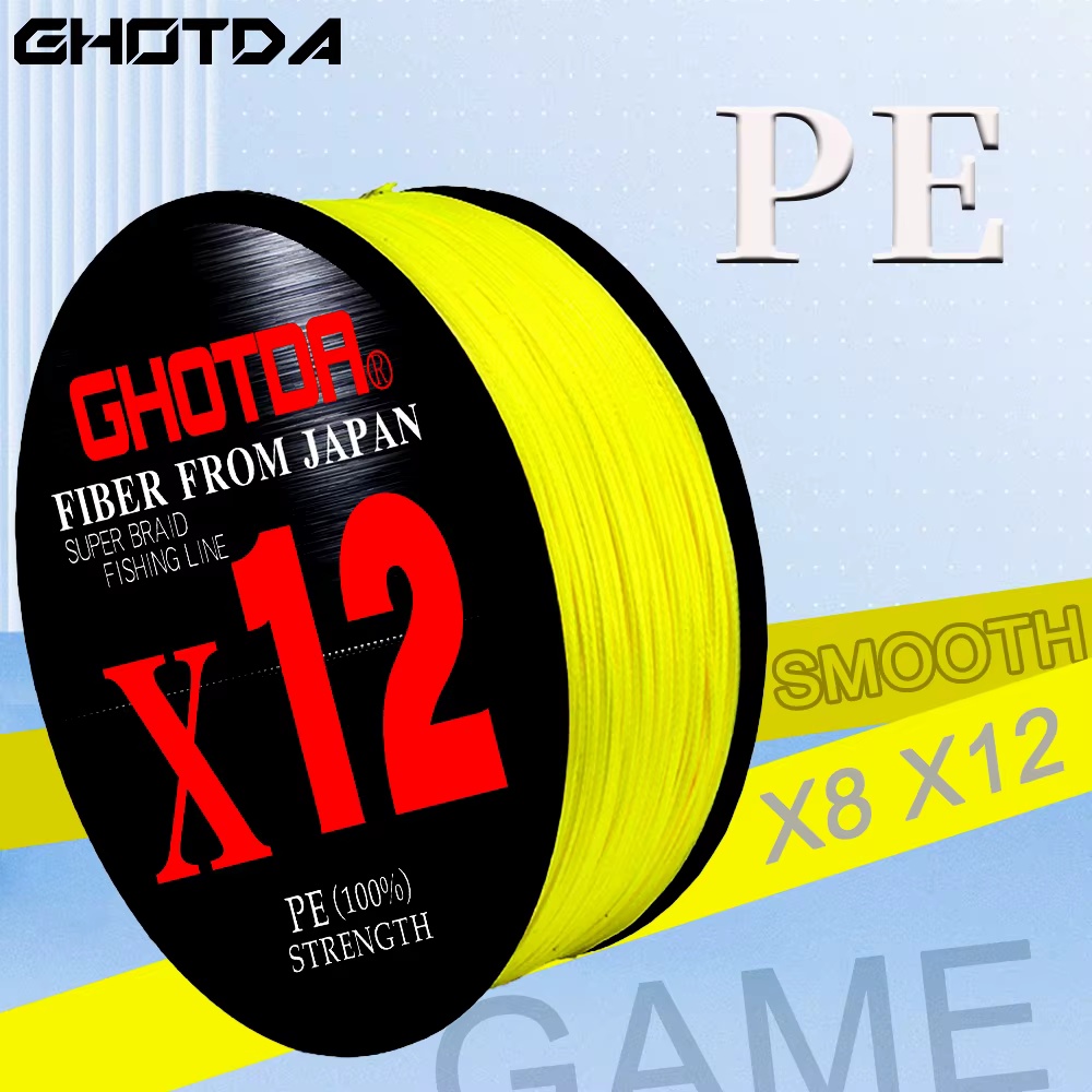 GHOTDA X8/X12 Hilo Trenzado PE – Alta resistencia para carpa