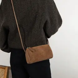 Bolso Bandolera de Gamuza para Mujer – Estilo Vintage y Gran Capacidad