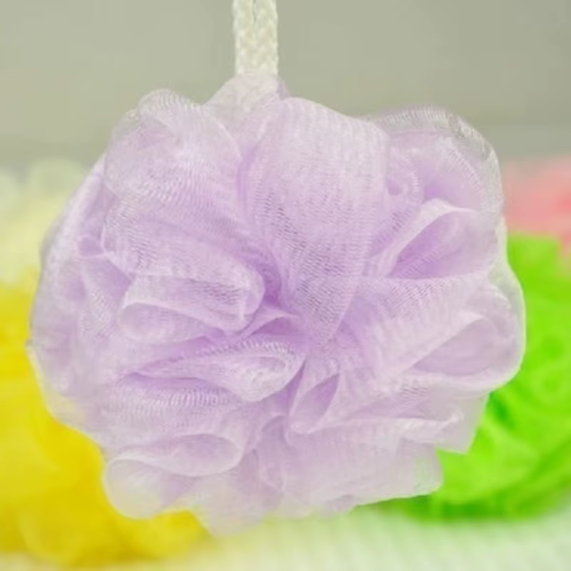 Puff esponja exfoliante de malla – Cepillo corporal para baño y ducha
