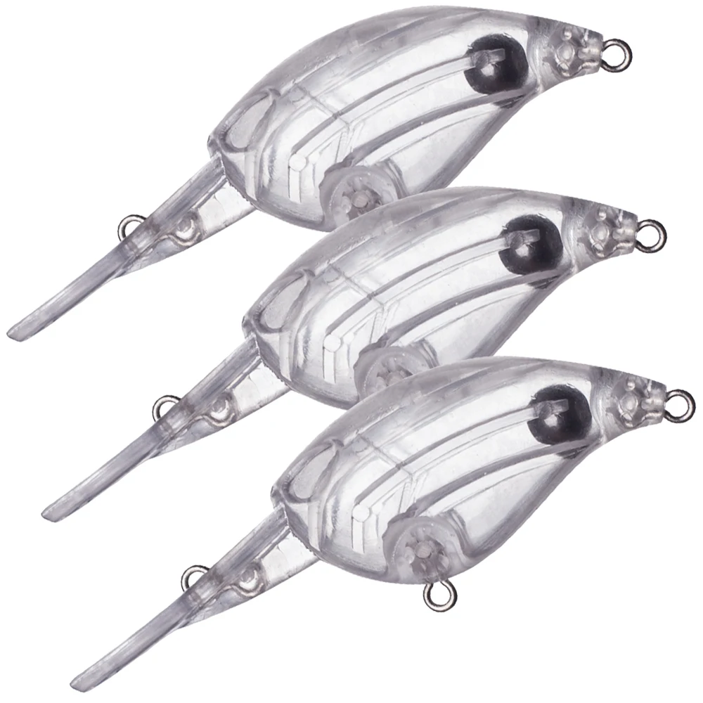 Crankbait flotante en blanco sin pintar