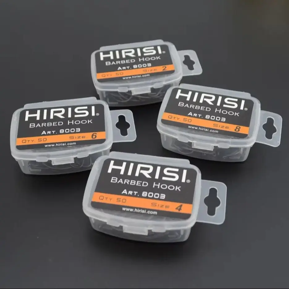 Hirisi Anzuelos de Carpa con Púas – Acero Inoxidable Alto Carbono - imagen 3