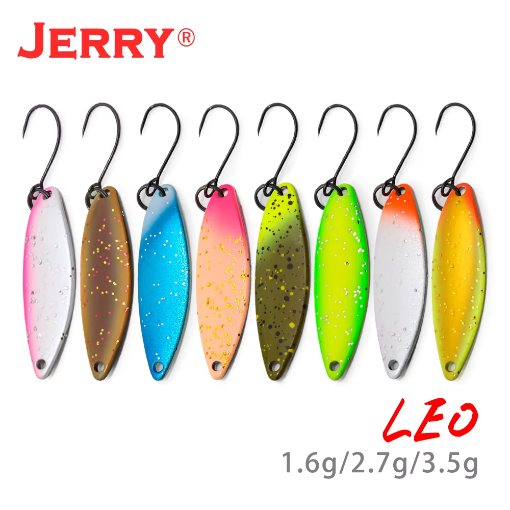 Jerry Leo Wobbler Metal Trucha Perca – Señuelo spinning agua dulce - imagen 2