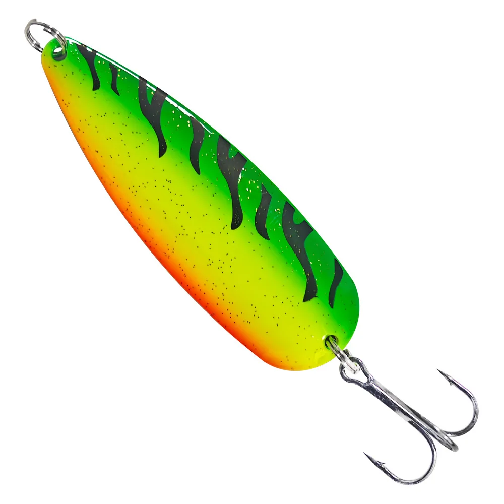 Señuelo metálico de zinc multicolor con anzuelo triple de alcance