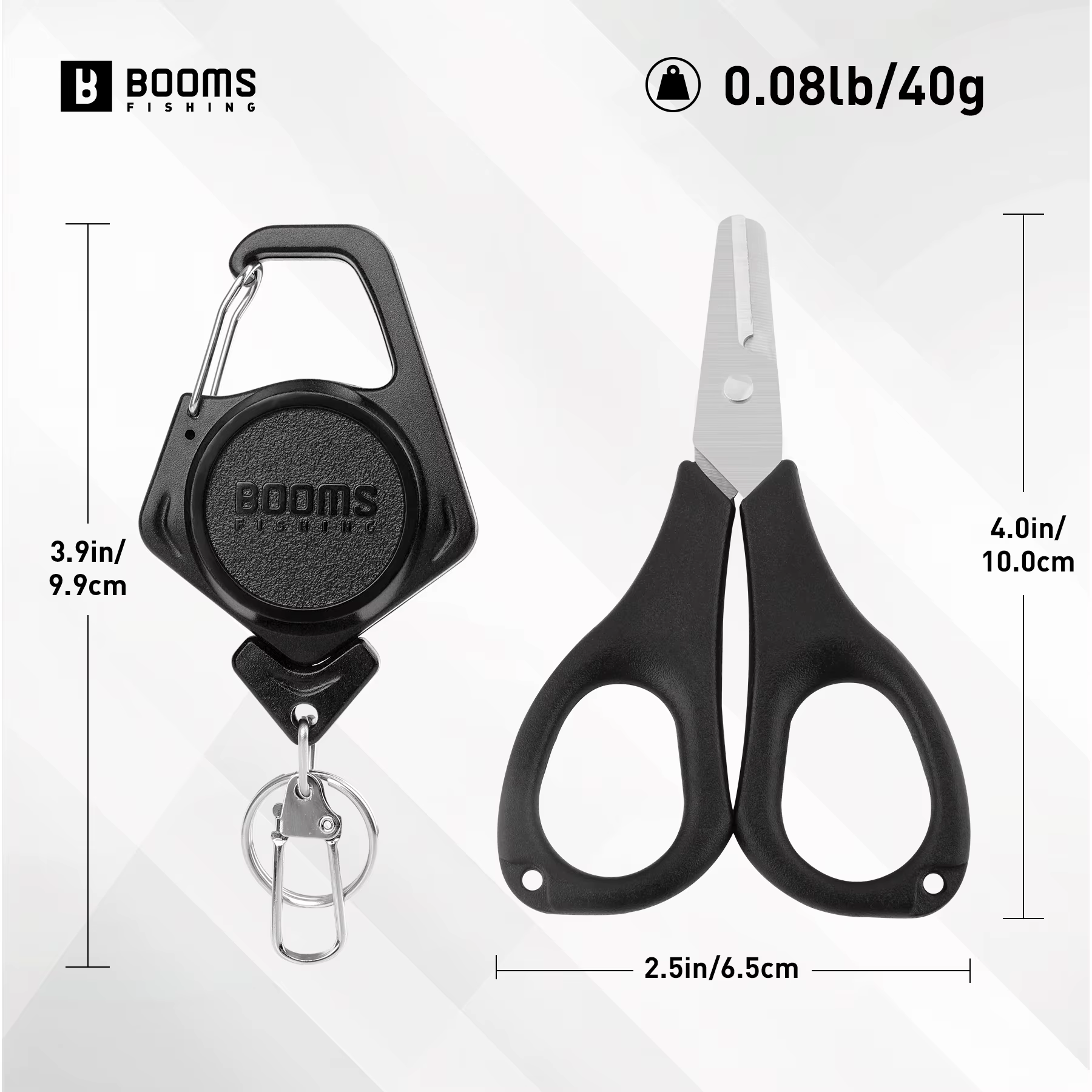 Tijeras de Pesca Booms S01 – Cortador Trenzado con Retractor - imagen 5