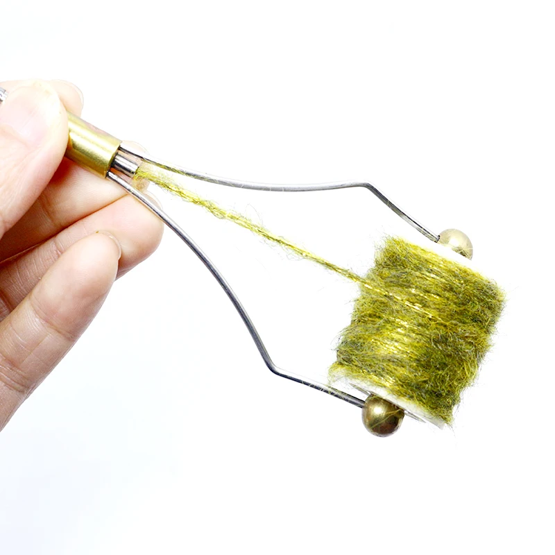 Material de atado ninfa caddis con pelo moteado