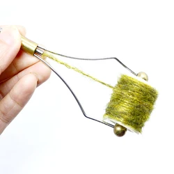 Material de atado ninfa caddis con pelo moteado
