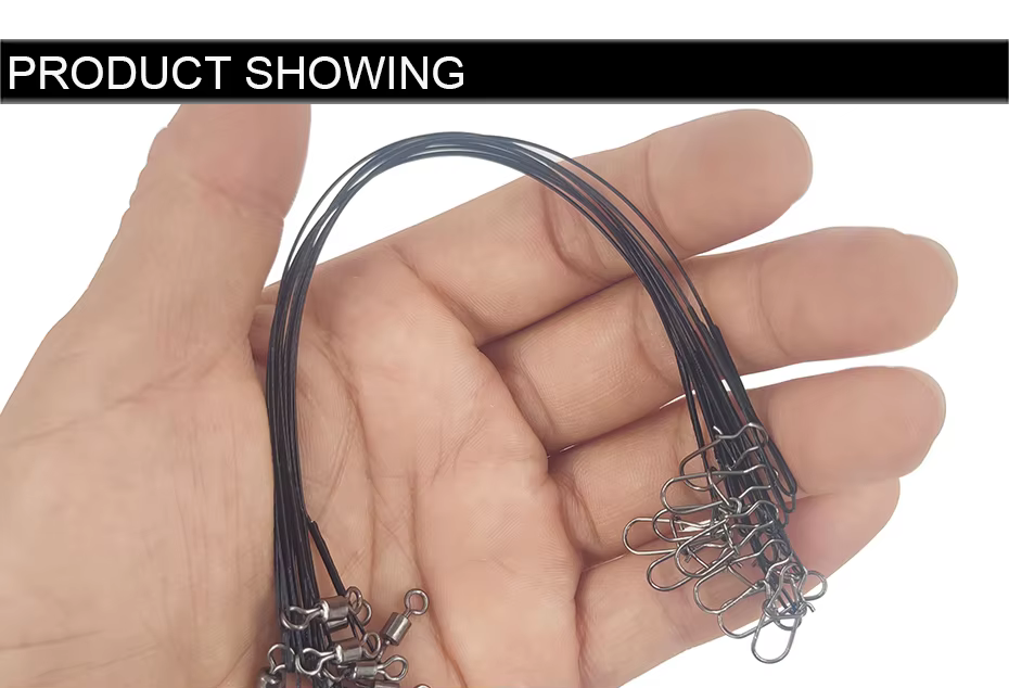 Correas de alambre líder antimordida para pesca de carpa — vista general del pack