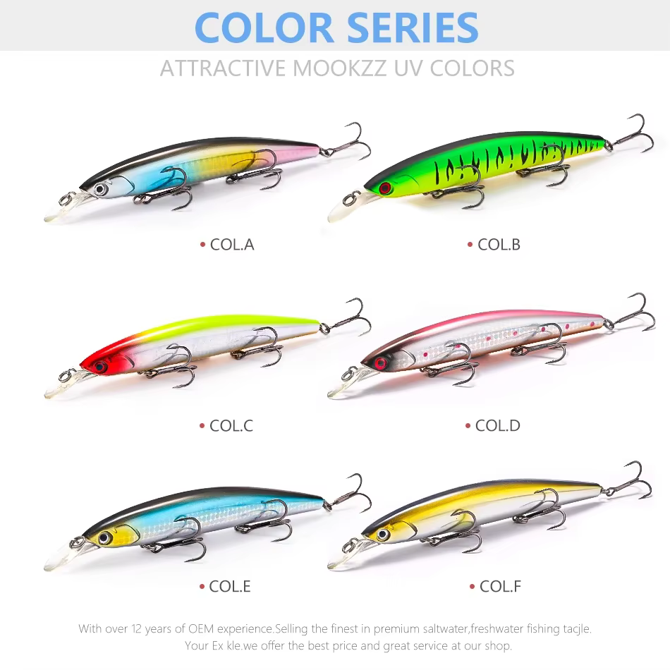 MOOKZZ Minnow Flotante – Cebo duro realista - imagen 5