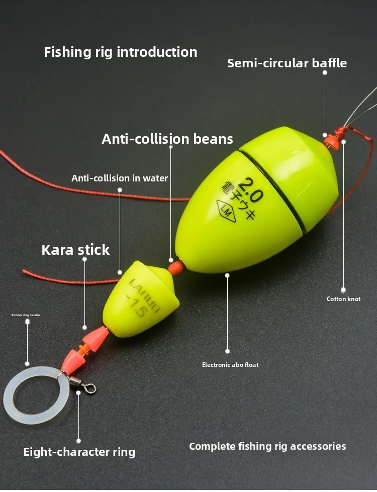 Flotadores electrónicos luminosos para pesca nocturna