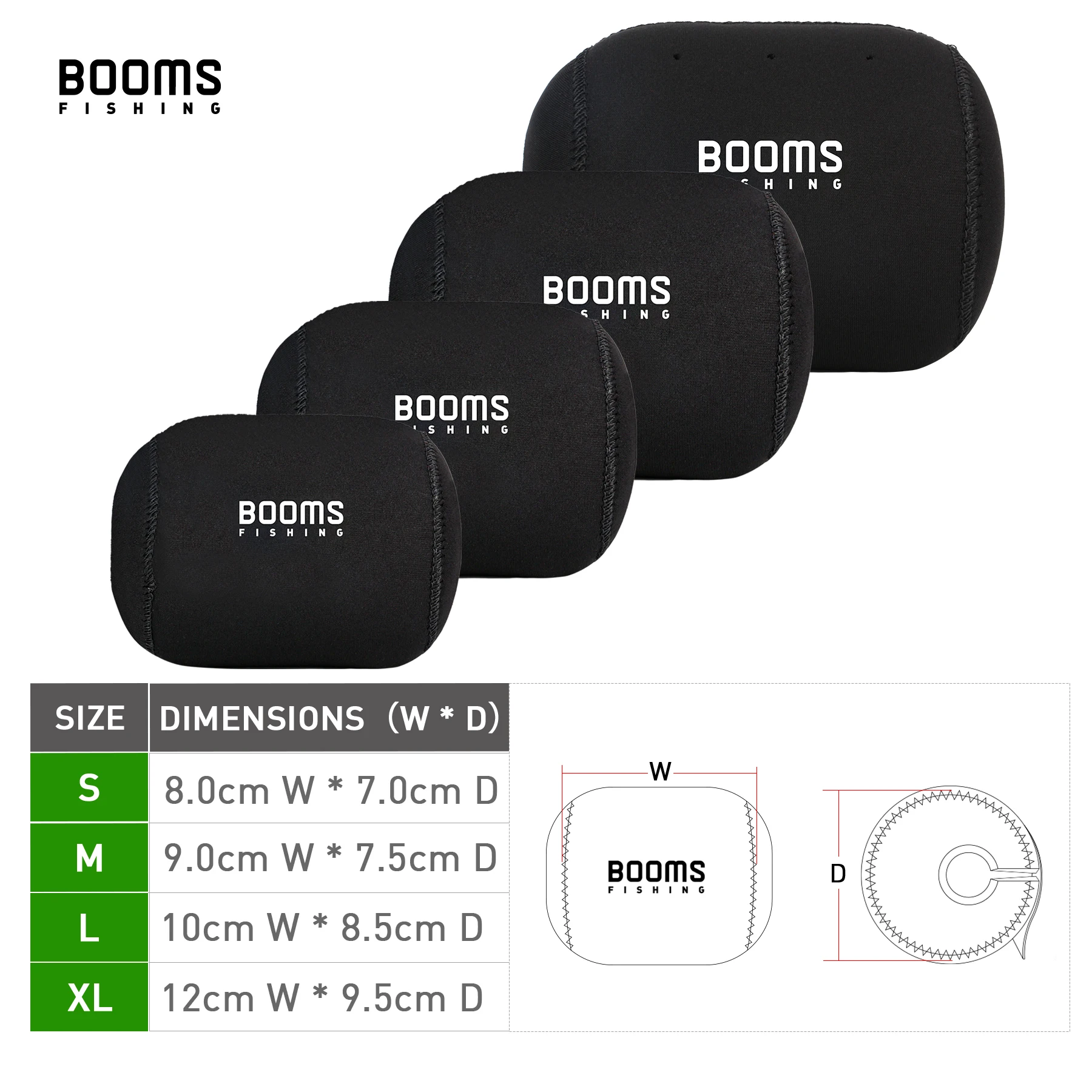 Booms RC1 Bolsa para carrete baitcasting con funda de neopreno ligera - imagen 2