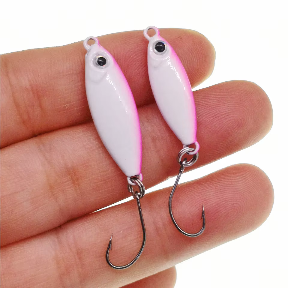 MUKUN Micro Jig Metal – Spoon jig giratorio para mar - imagen 5