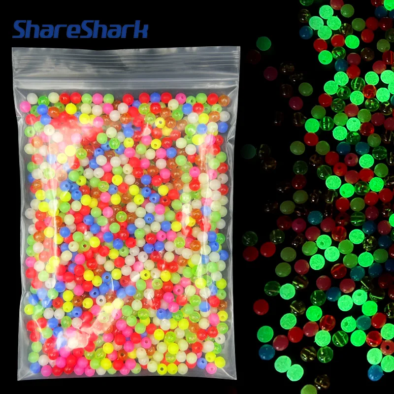 ShareShark perlas fluorescentes Glow para Texas Rig 5 mm