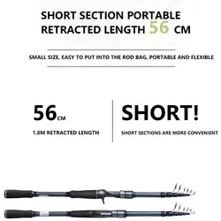 Mavllos BWG caña telescópica de carpa 2,1‑3,6 m, línea 6‑12 lb