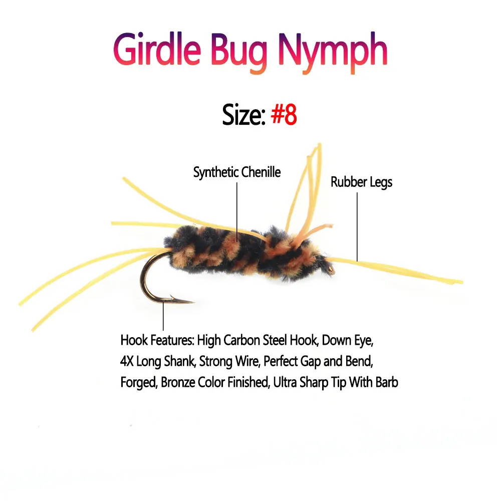 Ninfa Stonefly en agua