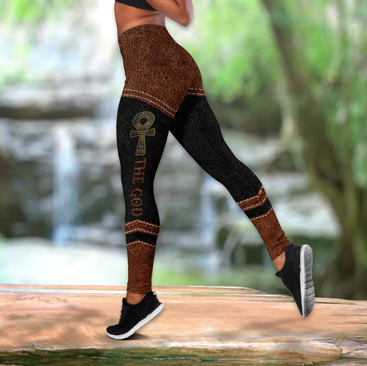 Conjunto de Pesca Mujer Estampado Faraón – Camiseta y Mallas - imagen 2