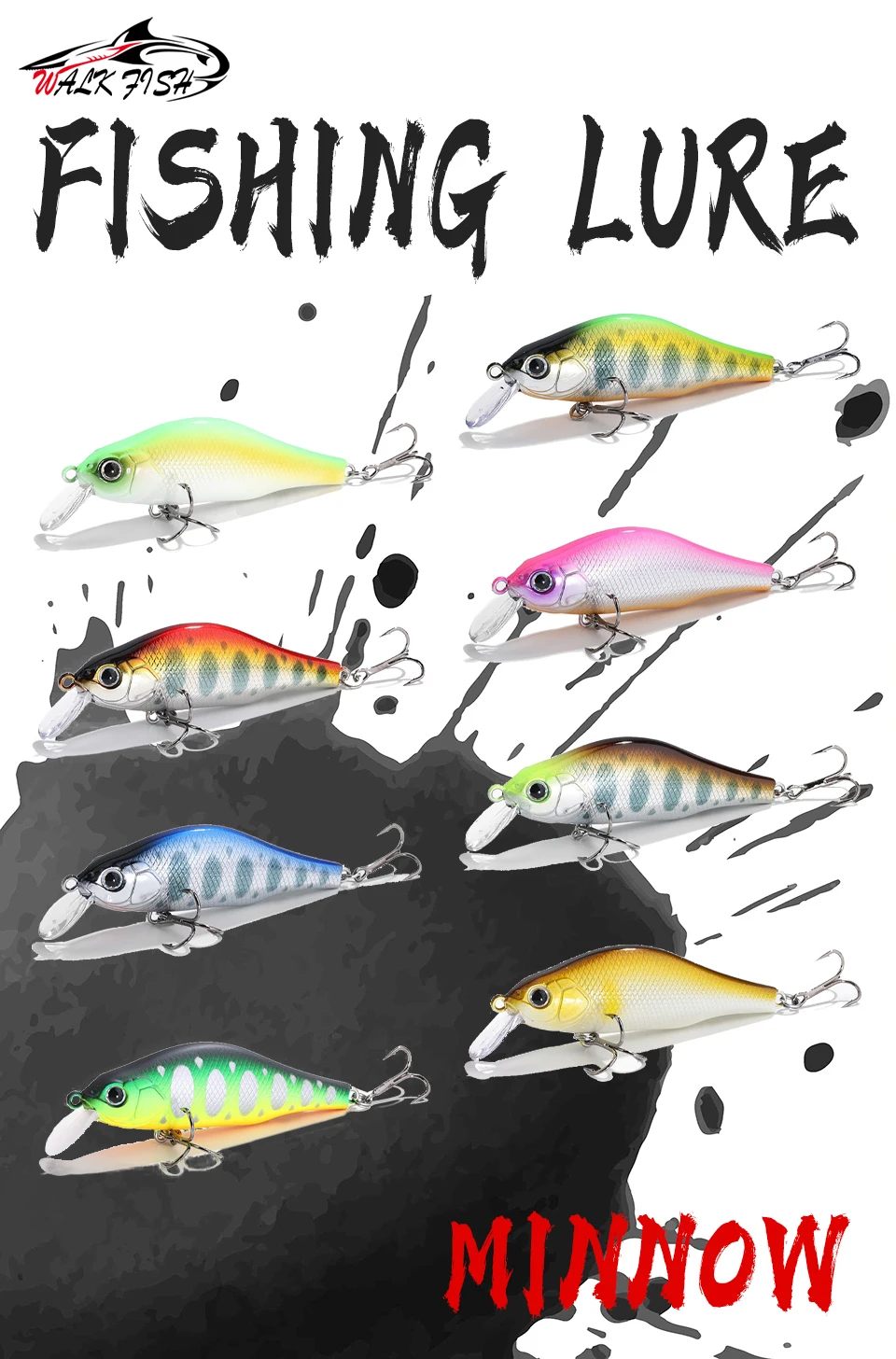Señuelo Wobbler Minnow 120mm vista lateral