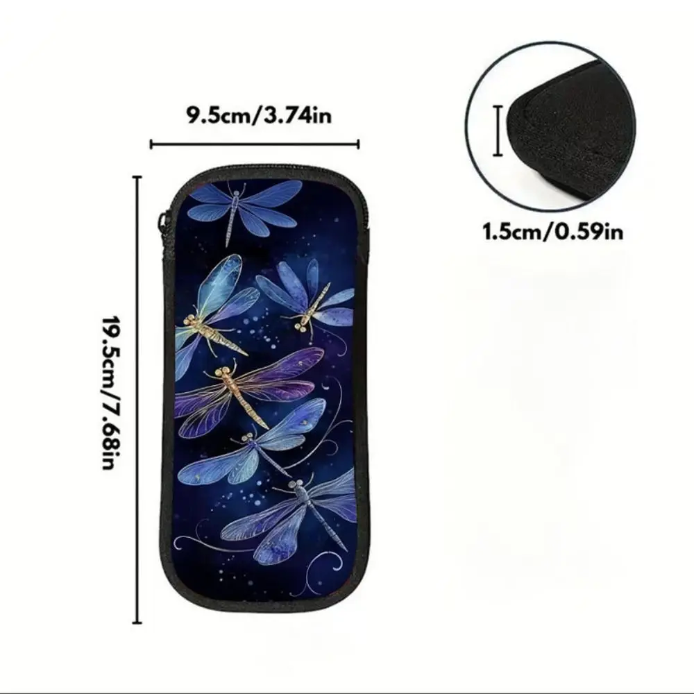 Monedero de PVC impermeable de doble capa con estampado para mujer - imagen 4
