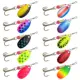 Spinnerbait metálicos multicolor con acabado plateado para pesca - imagen 4