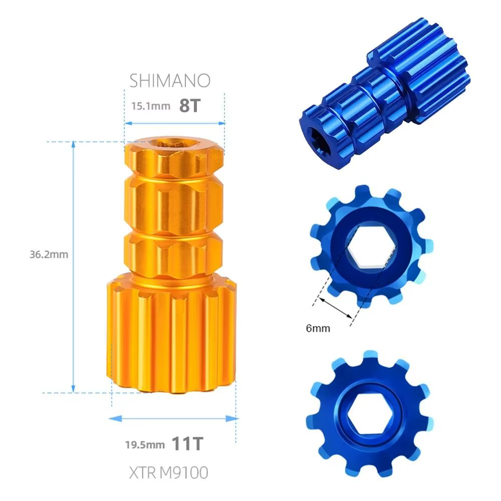 Llave Cranktool Shimano XTR M9100 – Extracción Biela y Cartucho - imagen 4