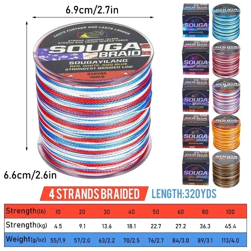 Sougayilang sedal trenzado carpa multifilamento japonés para línea PE - imagen 3