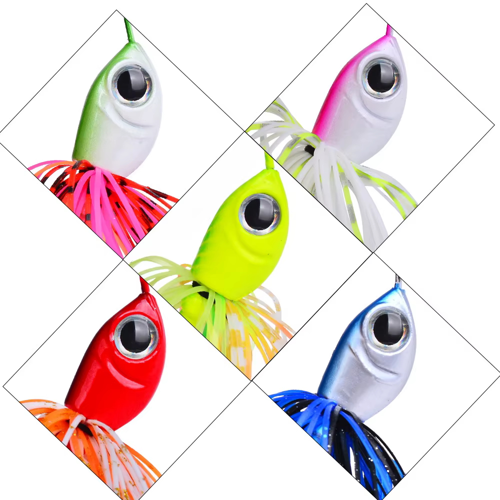 Spinnerbait Anti-enganches con Falda y Lentejuelas – Tipo Road Runner - imagen 3
