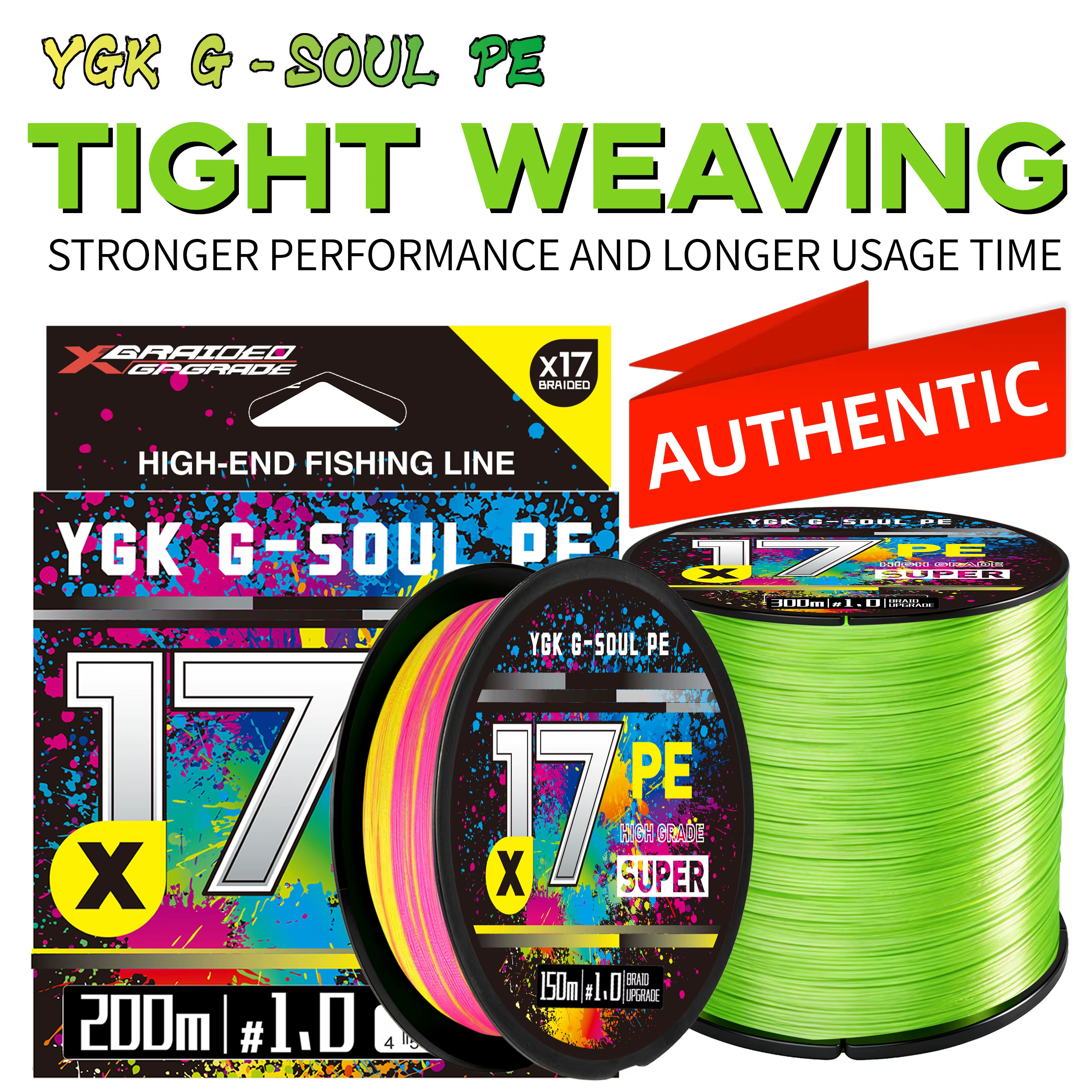 ygk g-soul X17 PE Línea trenzada Japonesa superresistente - imagen 2