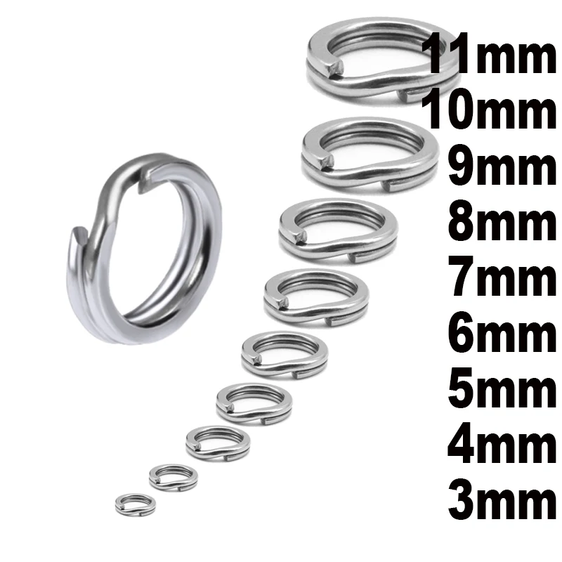 Anillos partidos acero inoxidable – Señuelos y anzuelos de pesca