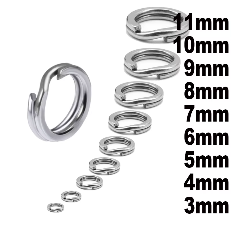 Anillos partidos acero inoxidable – Señuelos y anzuelos de pesca