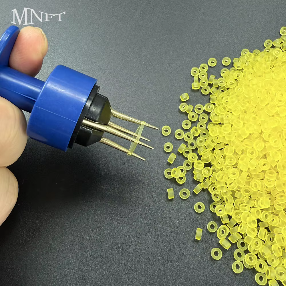 Bandas elásticas bicolor para cebo - Anillos carga rápida pesca
