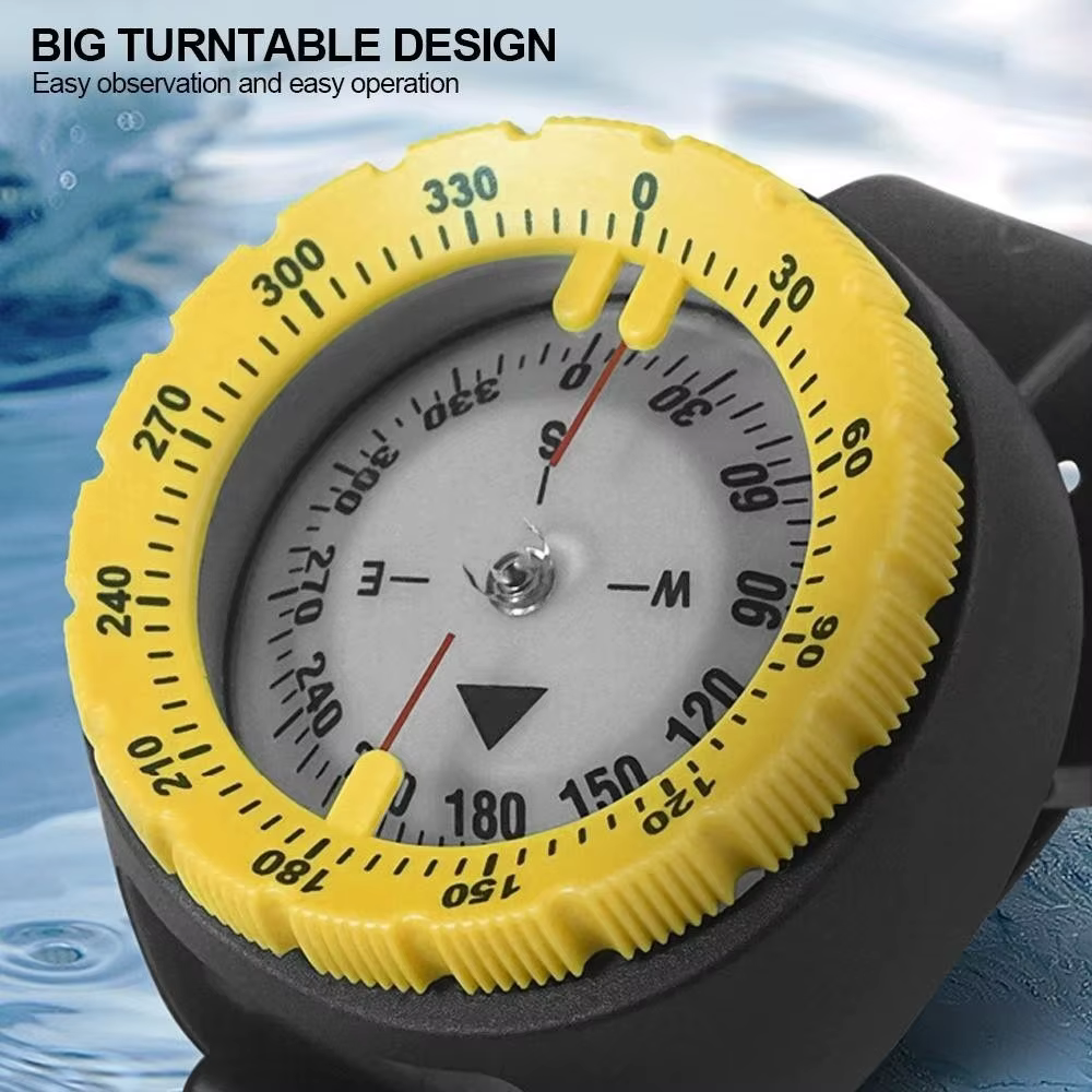 Reloj de buceo con brújula digital – Impermeable 50 m para pesca