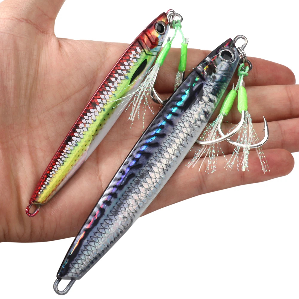 GOBAIT Jig metálico doble anzuelo para pesca en el mar - imagen 4