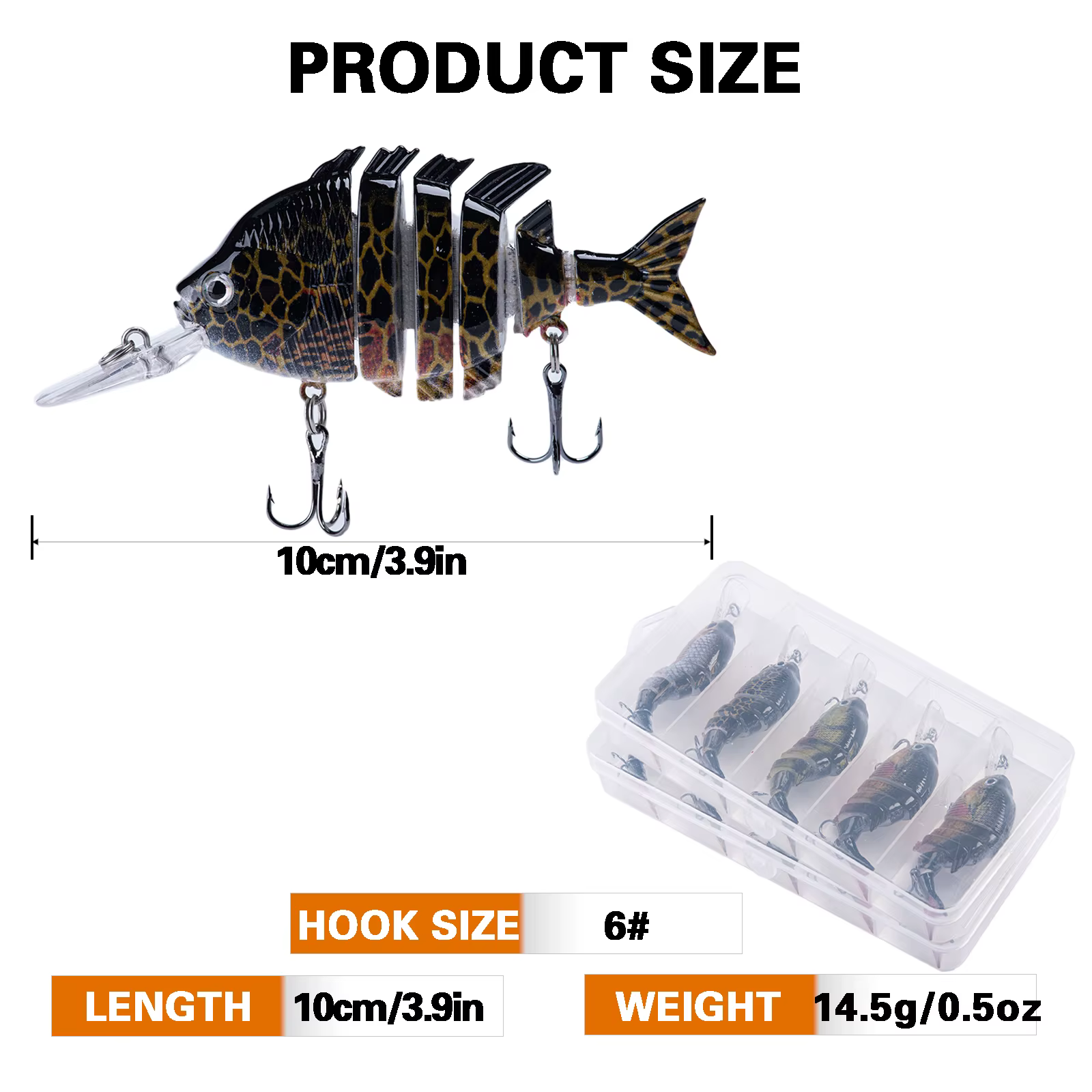 Crankbait Articulado Goture 14.5cm – Wobbler Duro para Lubina - imagen 3