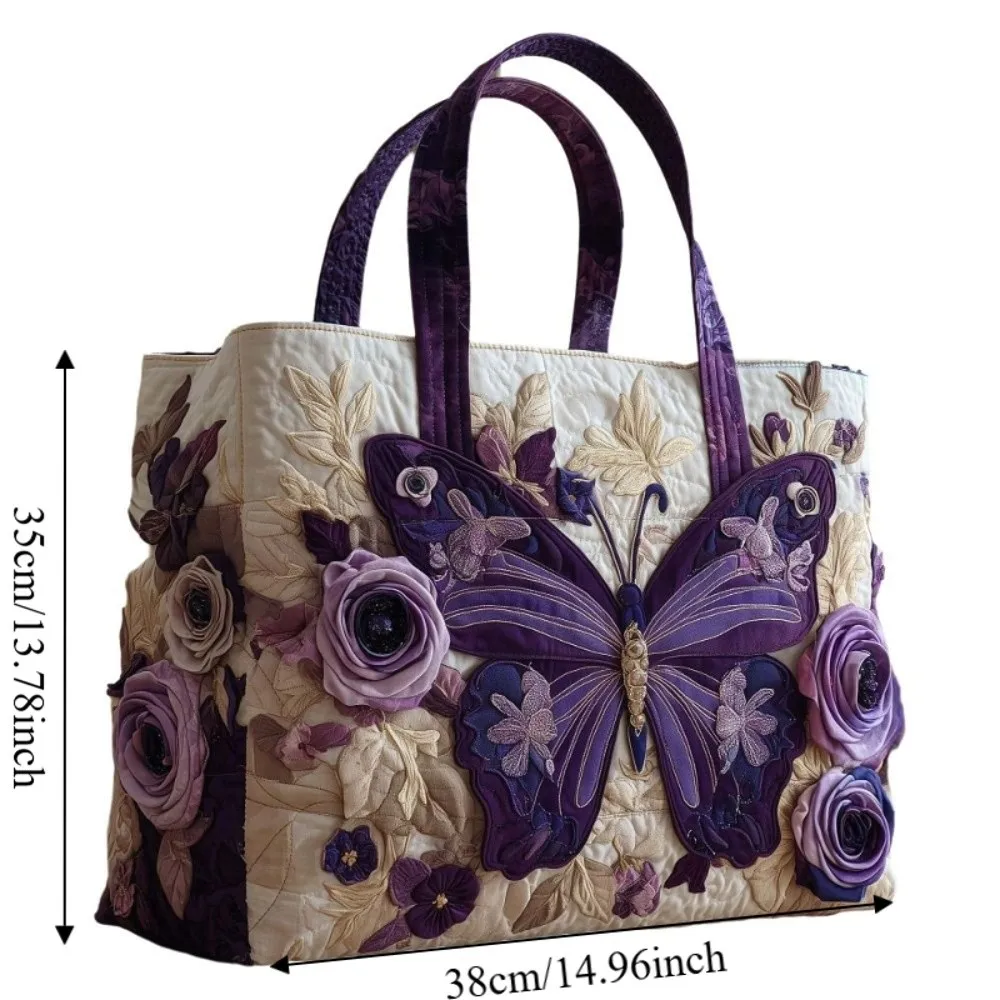 Bolso de viaje ligero vintage con patrones 3D mariposas - imagen 4