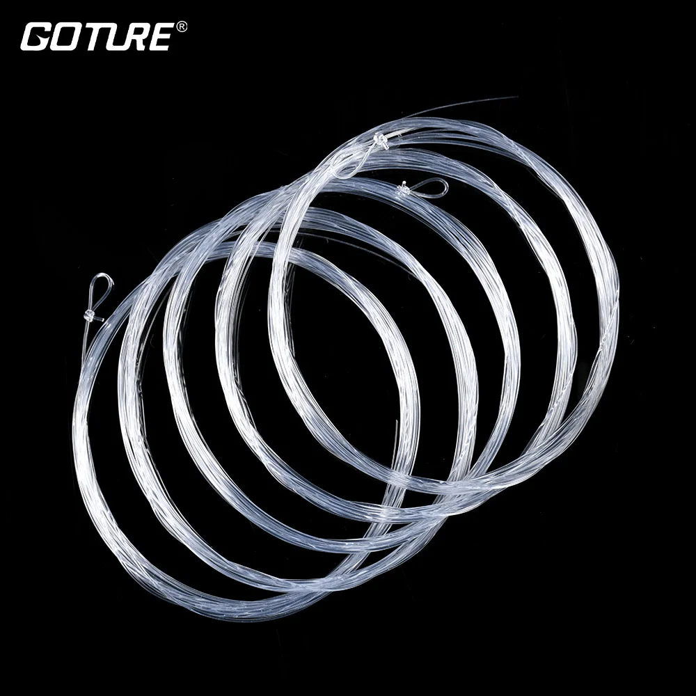 Goture Línea Líder Cónica para Mosca 9 pies Bucle Nylon Transparente - imagen 3