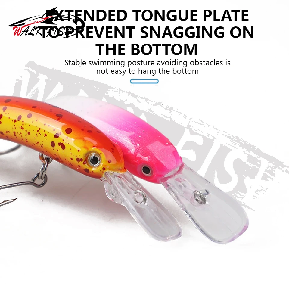 WALK FISH Señuelo Crankbait Wobbler Minnow flotante para trucha - imagen 2