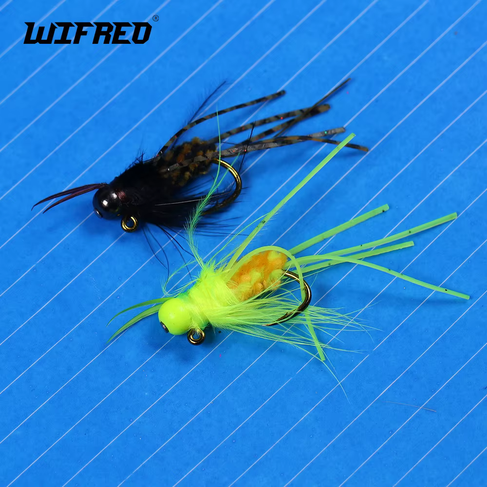 Ninfas Wifreo Bug Jig Beadhead – Mosca chenille para trucha