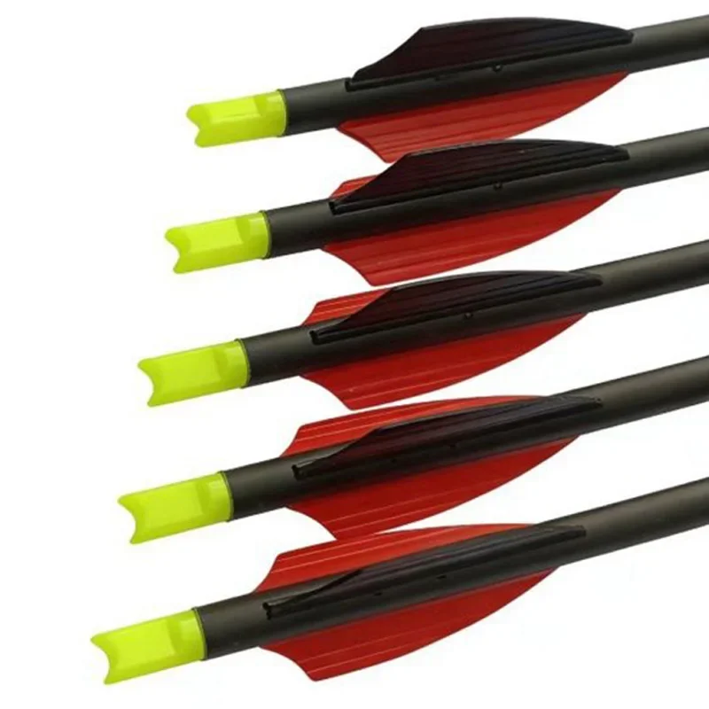 Flechas de carbono para tirachina con plumas y puntas reemplazables - imagen 4
