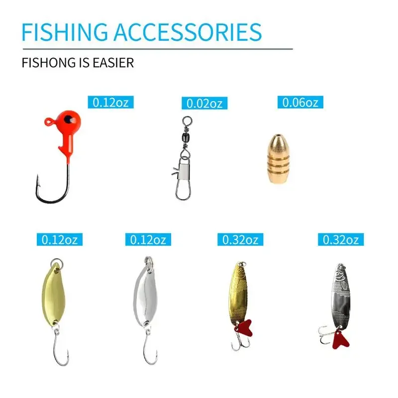 Cucharas de pesca señuelos para agua dulce y salada – Kit adulto