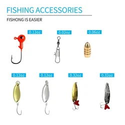 Cucharas de pesca señuelos para agua dulce y salada – Kit adulto