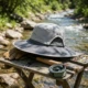 Sombrero de pesca ala ancha transpirable con protección UV ajustable - imagen 2