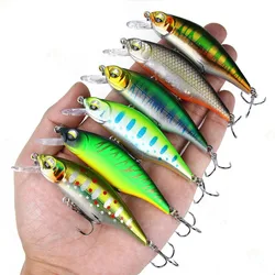 Crankbait Minnow flotante con ojos 3D