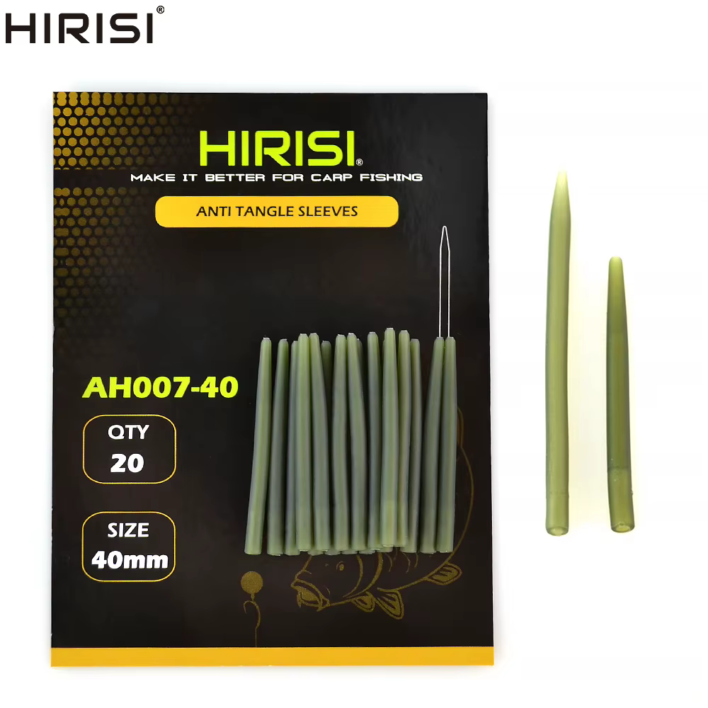 Fundas antienredos para pesca de carpa en color verde