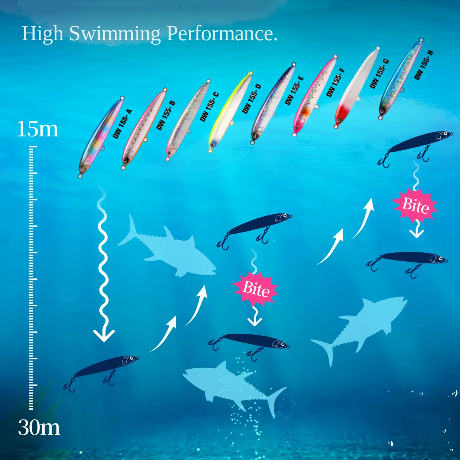Tsurinoya 130S Stickbait hundible para pesca en mar