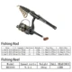 JSFUN Kit Caña y Carrete de Pesca con fluorocarbono y señuelos - imagen 2