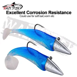 WALK FISH Anzuelos Jig 7g-35g - Cabeza de Pez Antiadherente