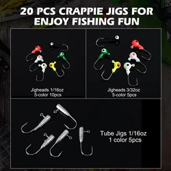 Goture anzuelos jig head con cabeza de plomo para carpa y crappie