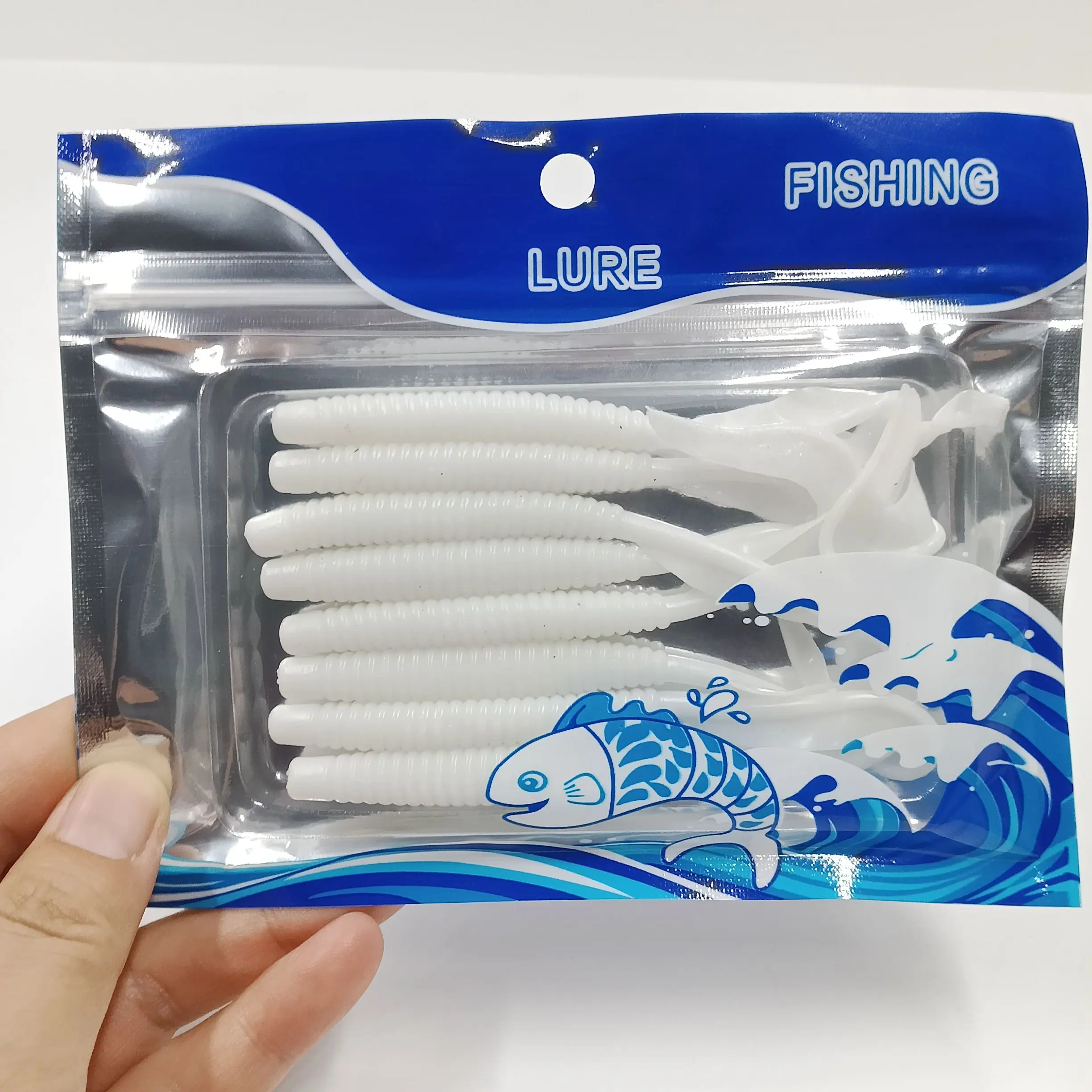 Señuelos blandos Shad Duoduoyu – swimbait cola larga para carpa - imagen 4
