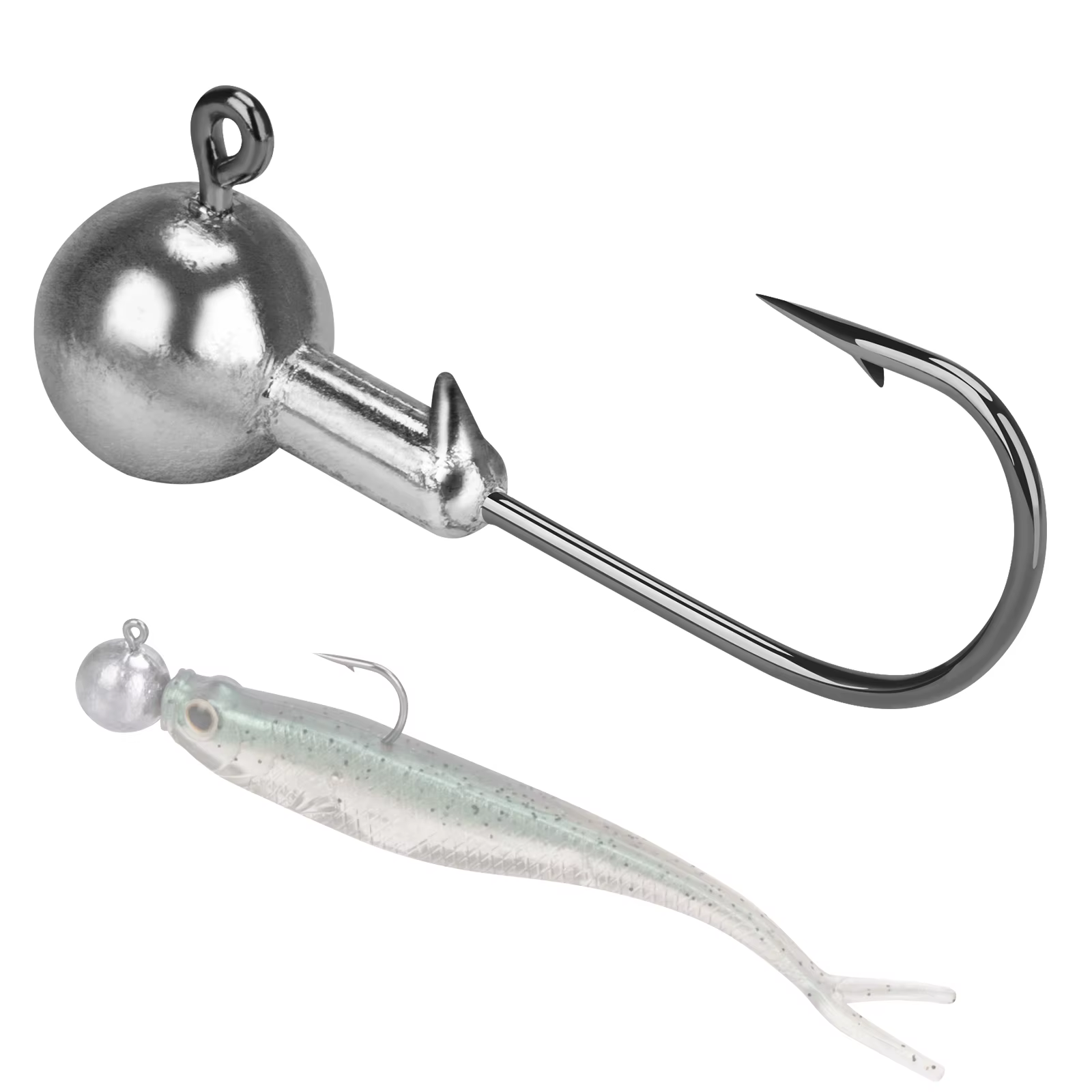 Anzuelos jig head para pesca con señuelos blandos